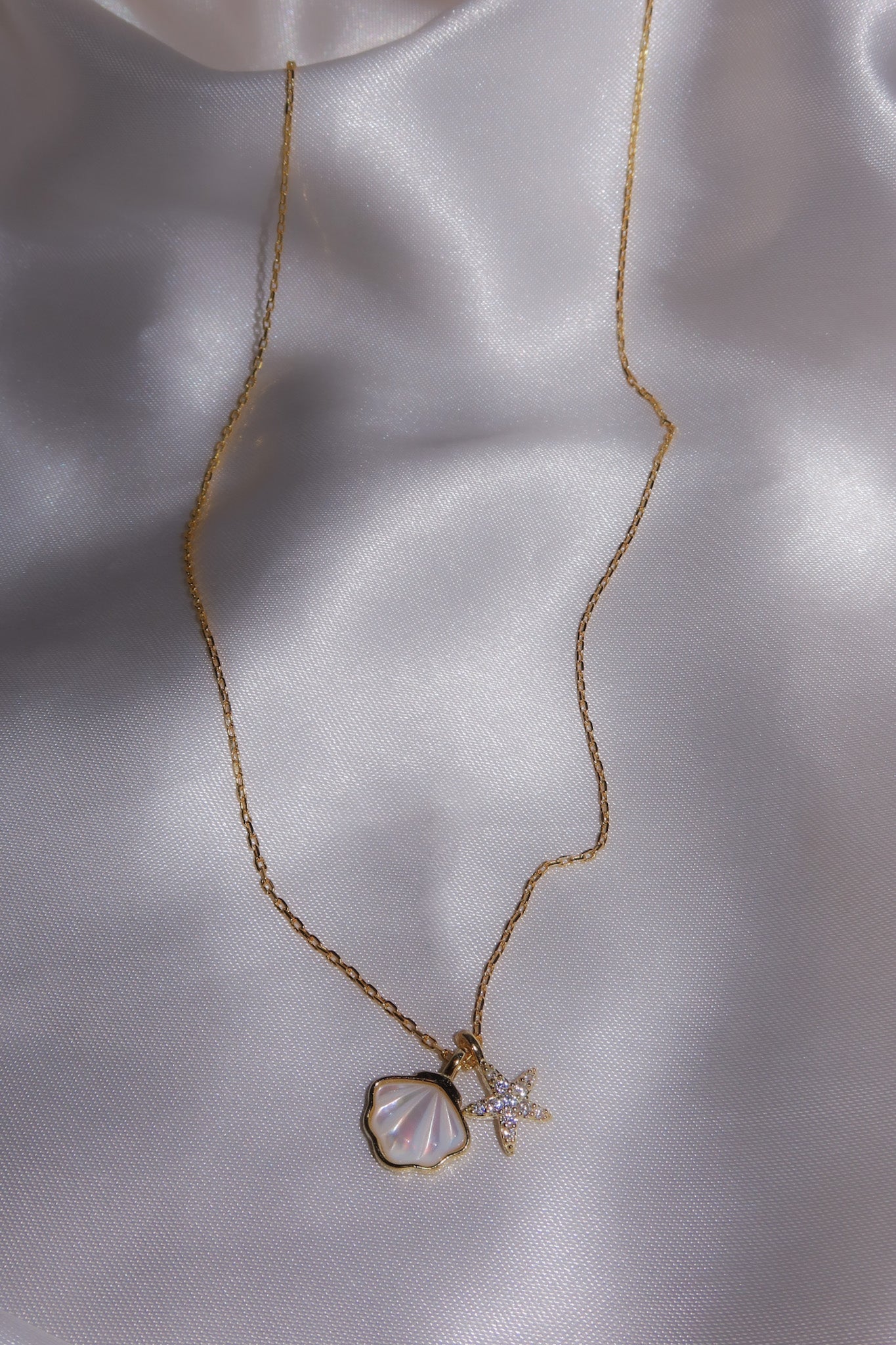 shellstarfishmermaidnecklace..