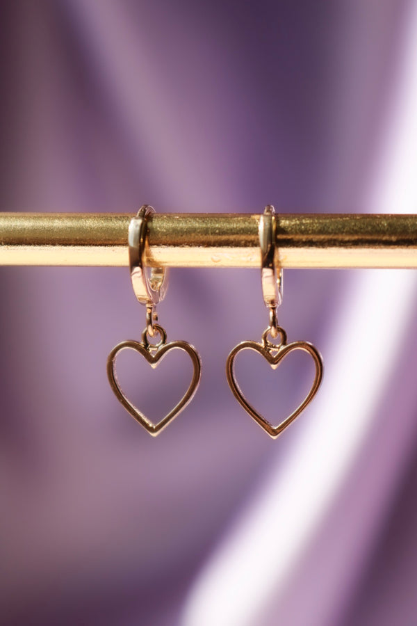 Be My Lover Heart Earrings-Chvker Jewelry