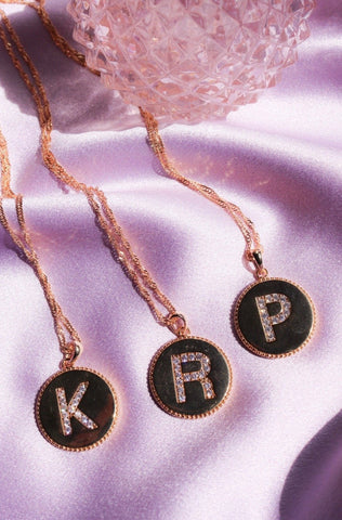 Party Favor Initial Necklace