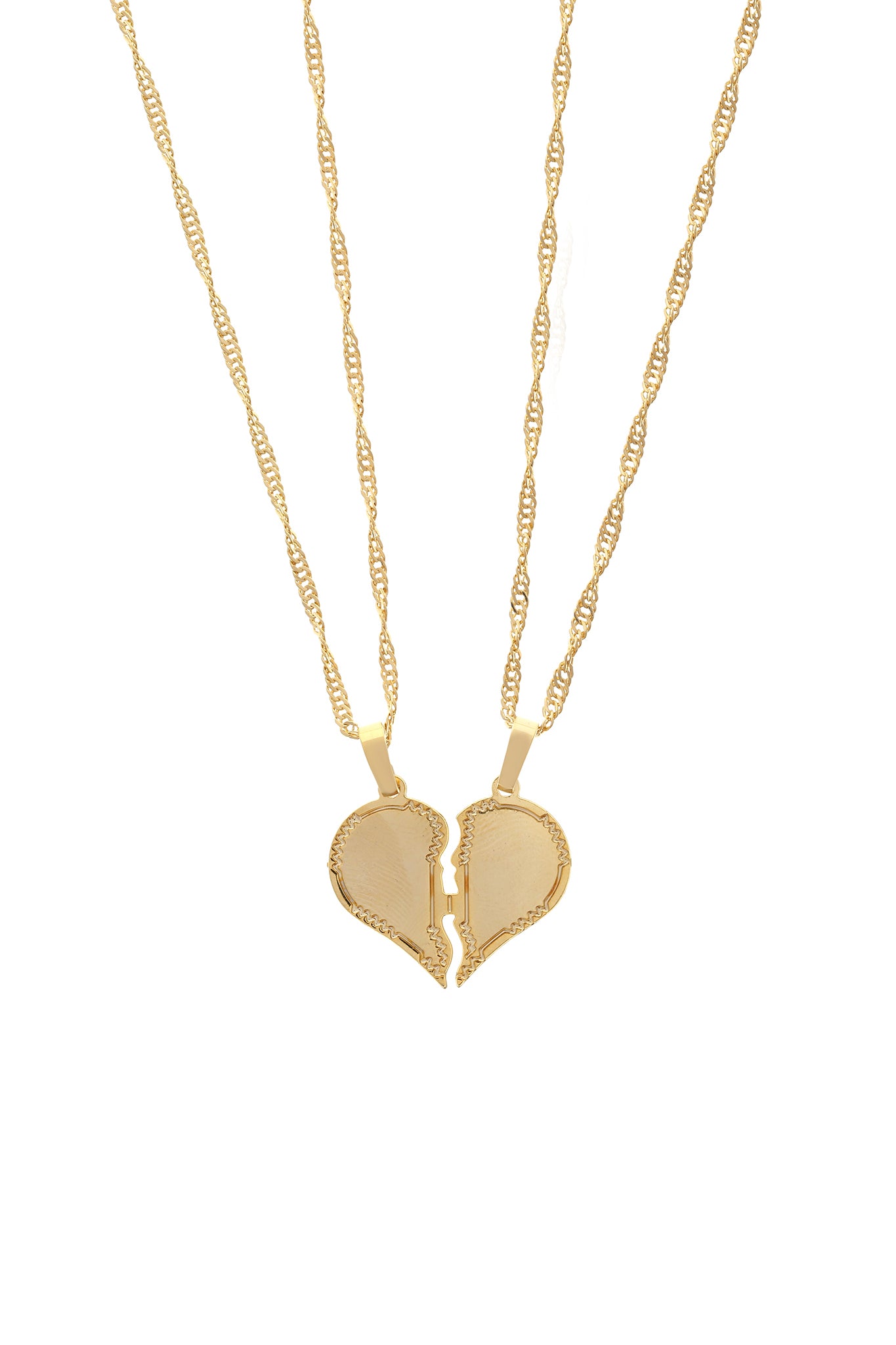 Gold friend on sale necklace