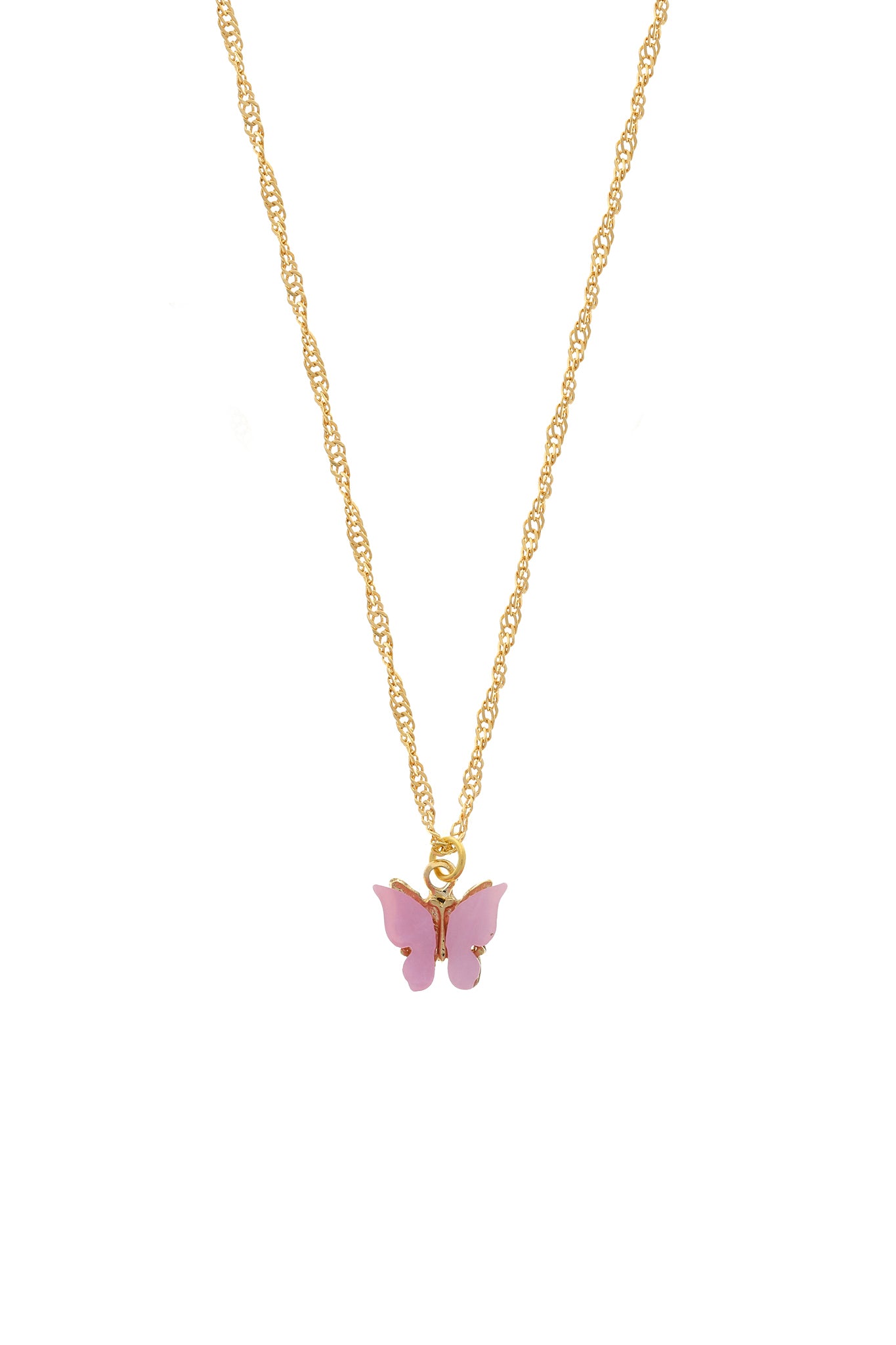 Blush Butterfly Necklace - Main Image