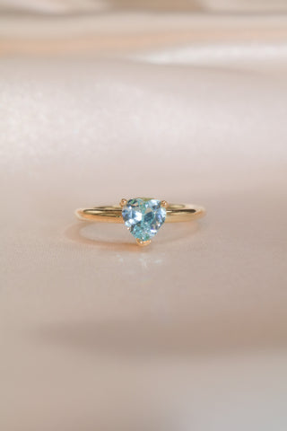 Blue Chéri Heart 925 Ring