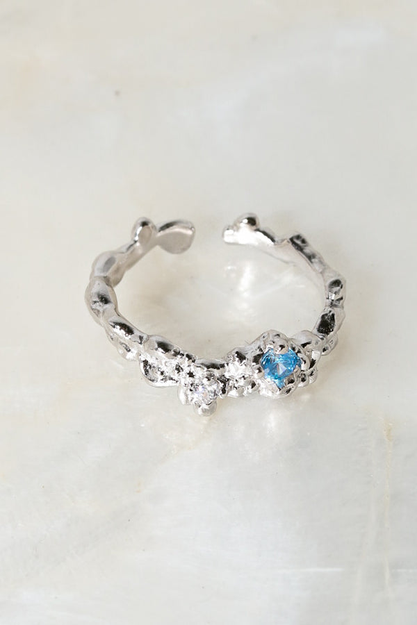 Silver Blue Orion 925 Ring