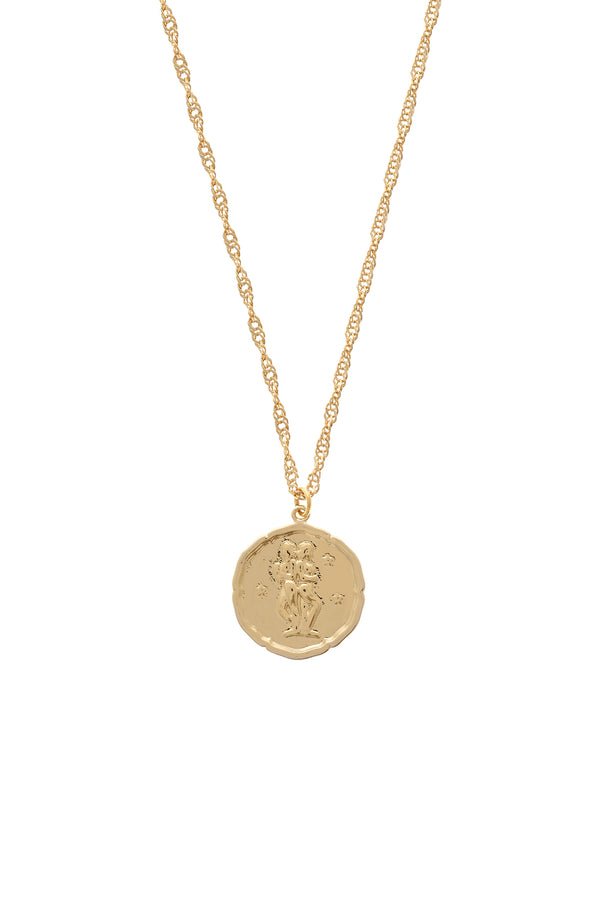 Zodiac Medallion Necklace-Chvker Jewelry