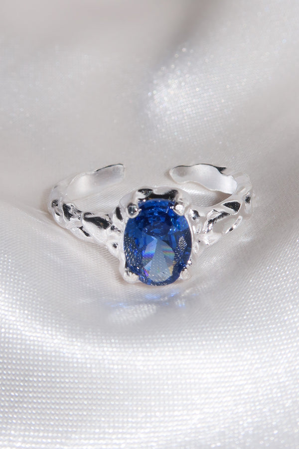 Silver Blue Neptune 925 Ring