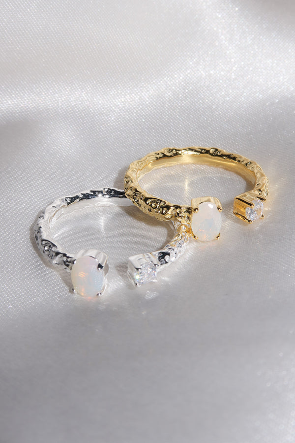 Opal Rune 925 Ring
