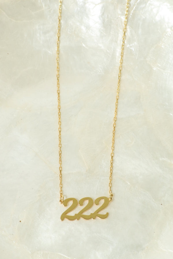 222 Angel Number Necklace