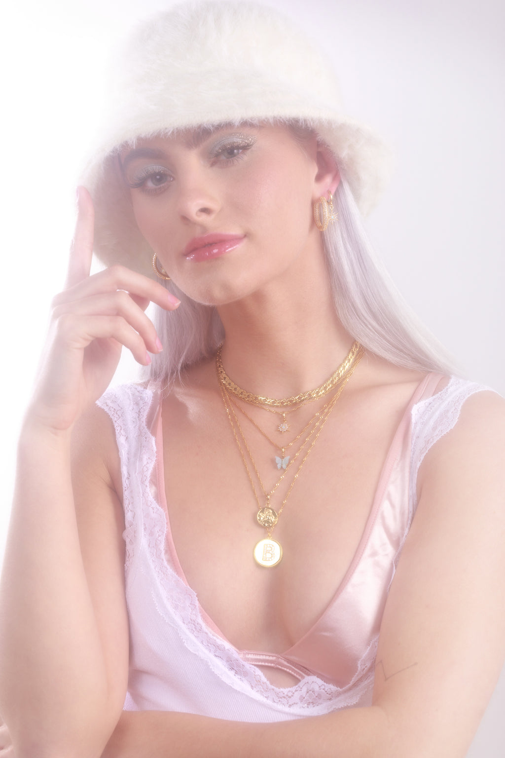 Party Favor Initial Necklace-Chvker Jewelry