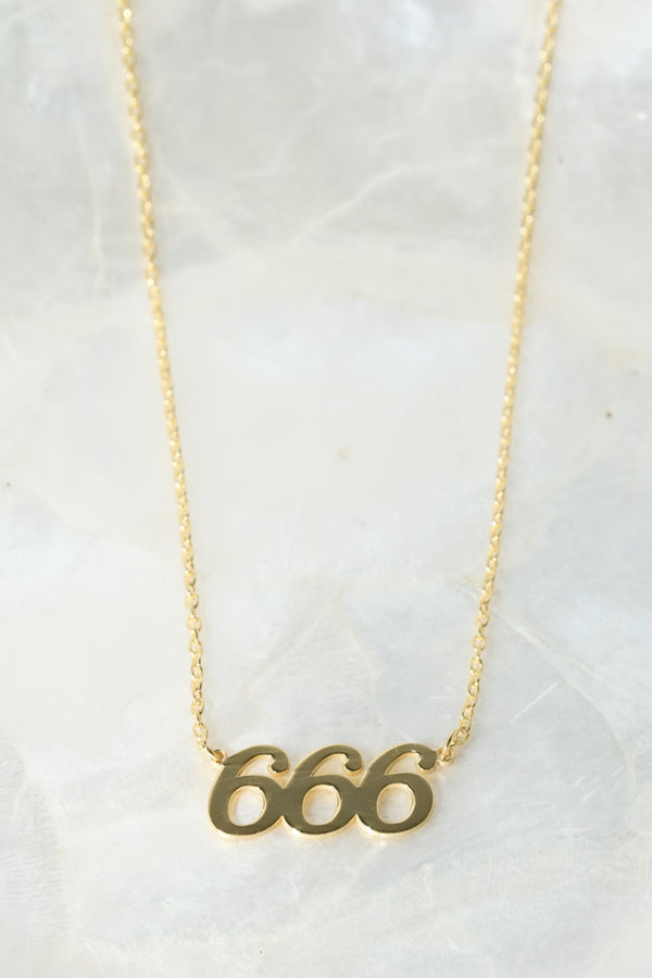 666 Angel Number 925 Necklace