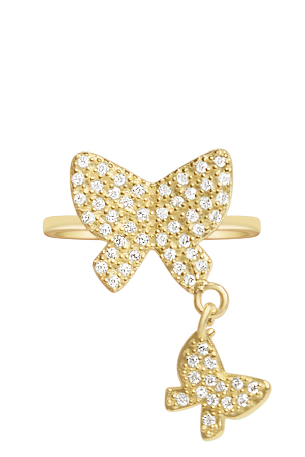 Aria Dangle Butterfly 925 Ring