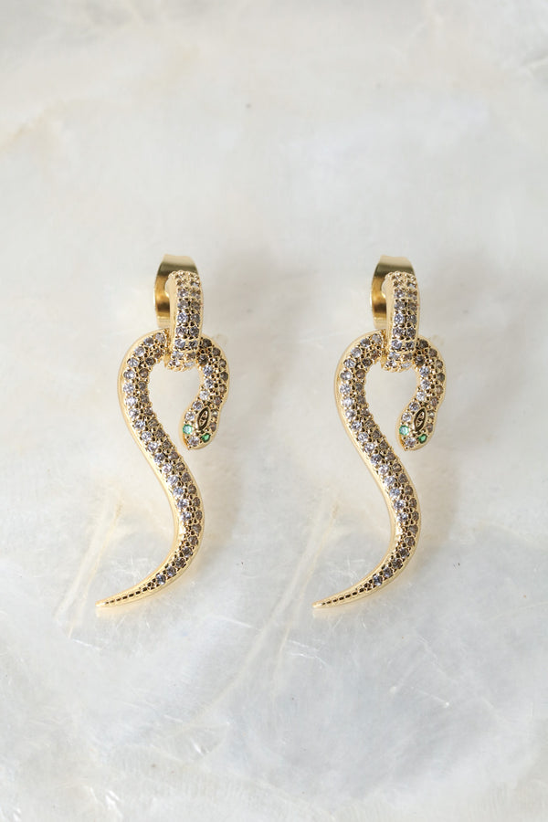 Athena Snake Earrings