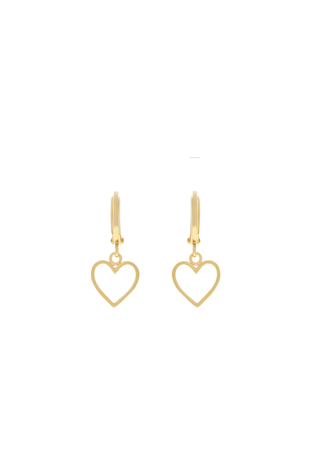 Be My Lover Heart Huggie Earrings-Chvker Jewelry