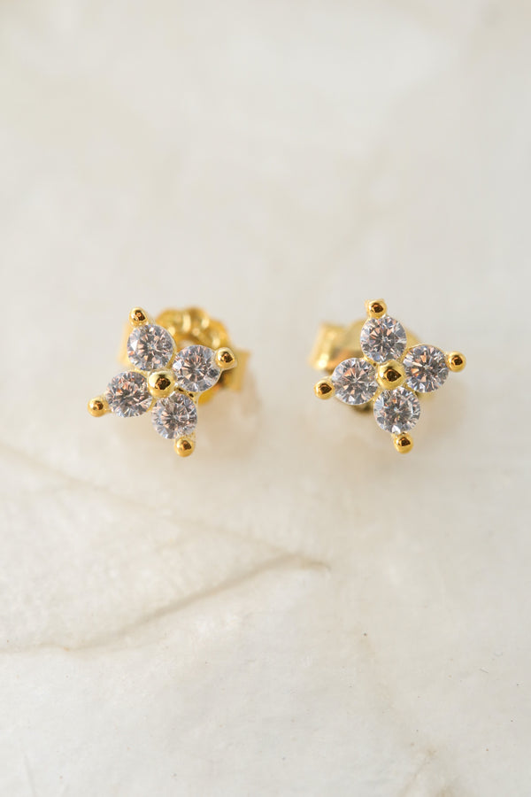 Crystal Blossom 925 Earrings