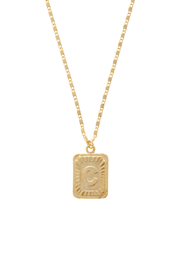 Custom Block Initial Unisex Chain-Chvker Jewelry