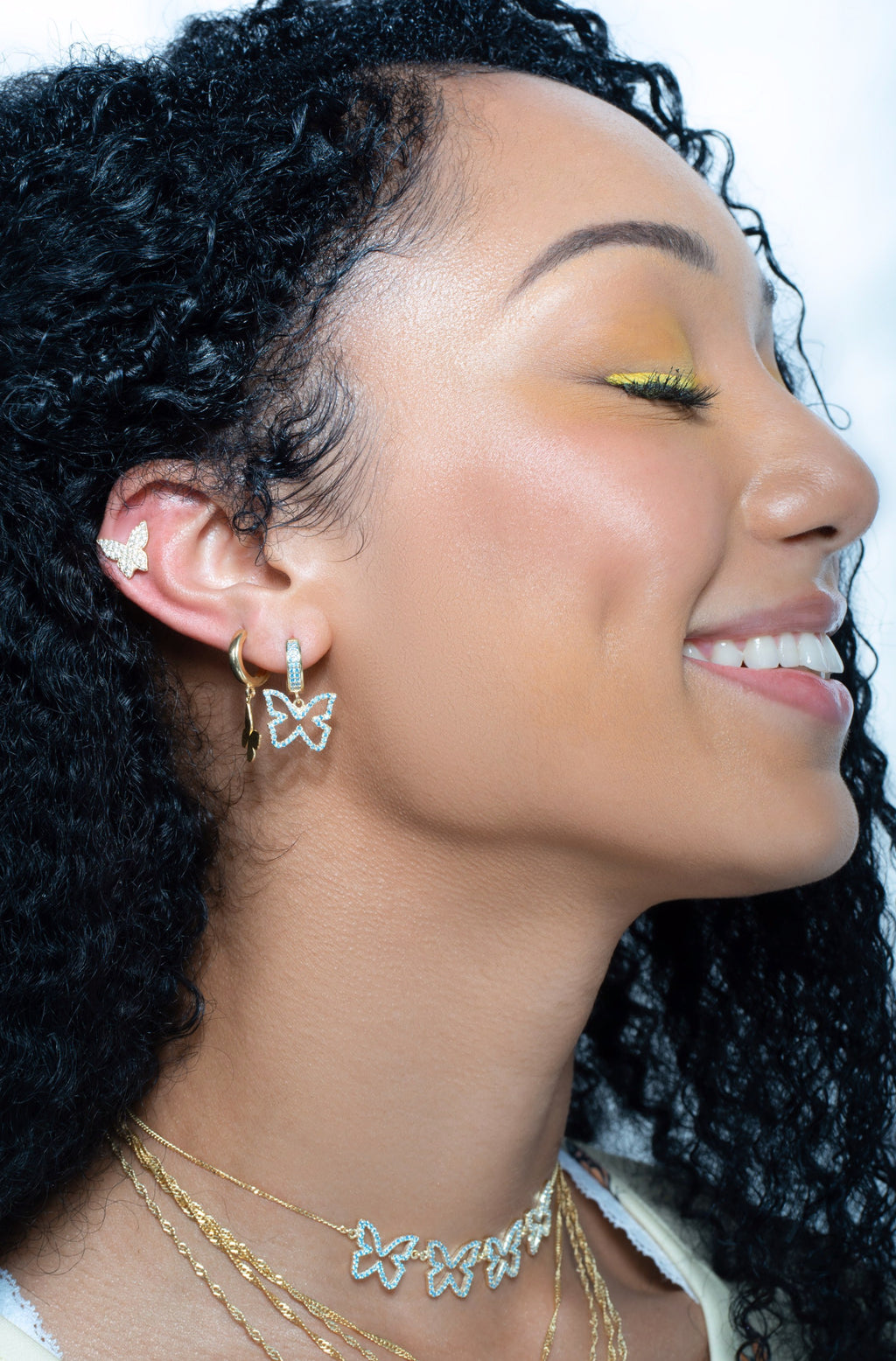 Mini Pavé Butterfly 925 Studs