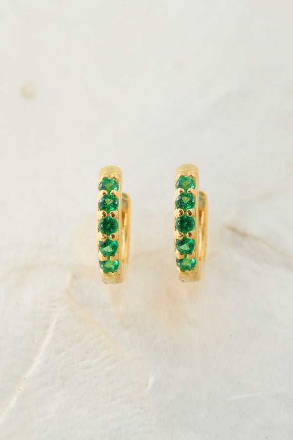 Emerald Fine Shine 925 Earrings