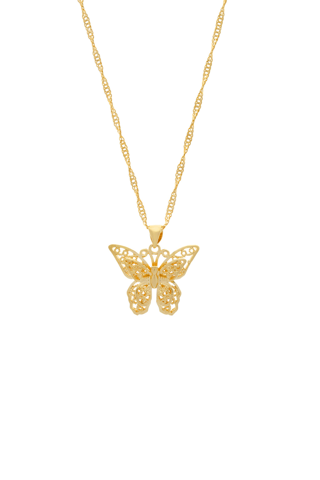 Pipa Bella by Nykaa Fashion Three Layered Butterfly Pendant Gold Plate –  www.pipabella.com