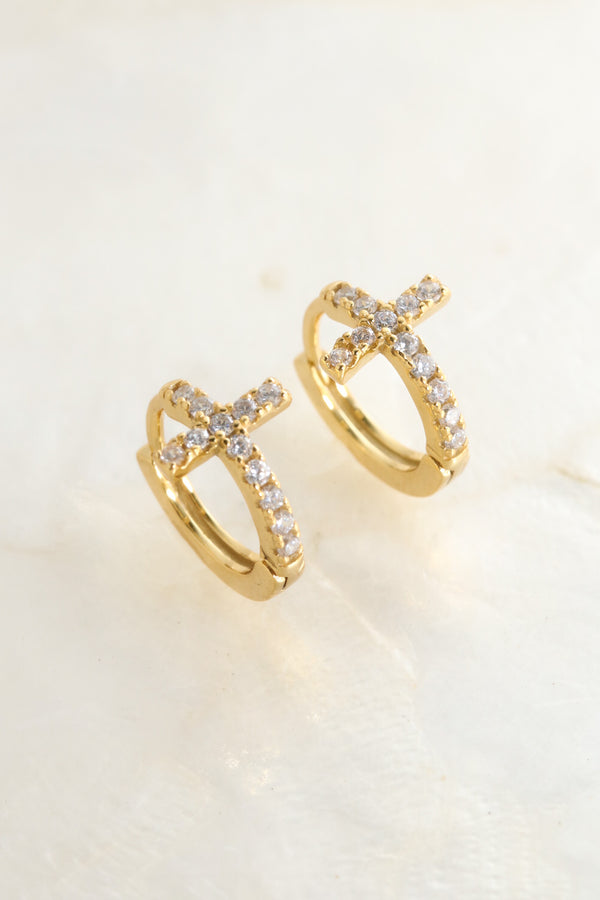 Faithful 925 Huggie Earrings