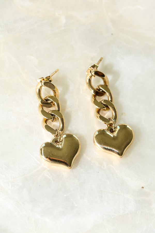 Heart Of Gold Earrings