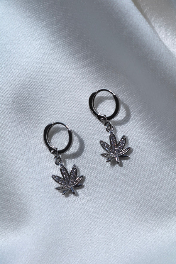 Silver High Times Earrings-Chvker Jewelry