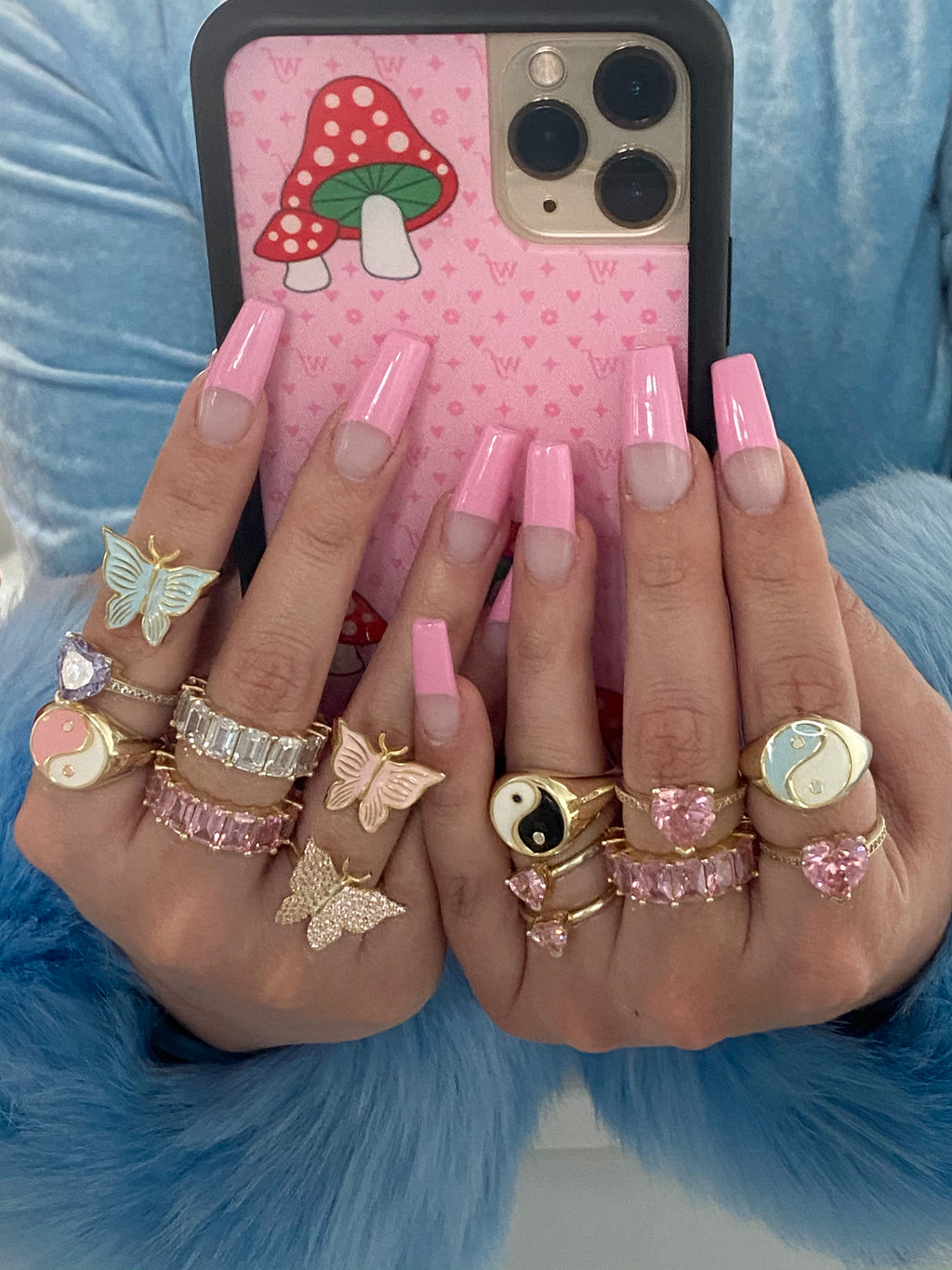 Pink Yin Yang 925 Ring