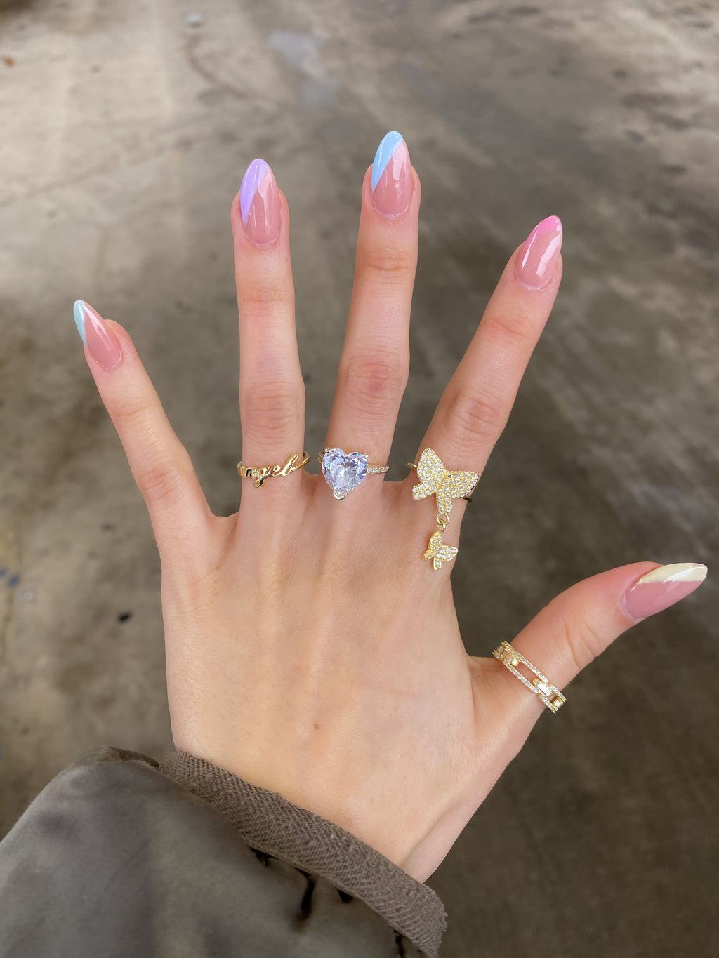 Aria Dangle Butterfly 925 Ring