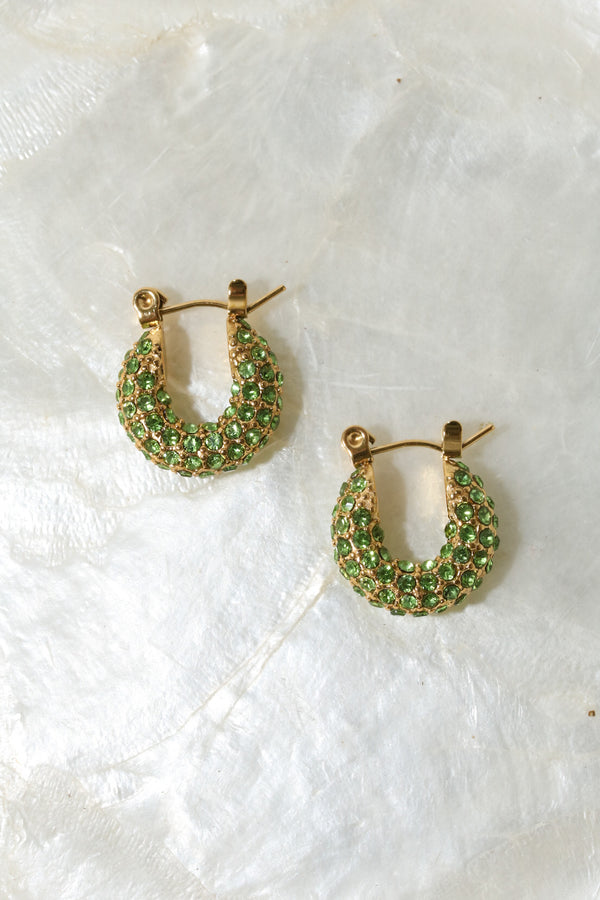 Mini Lime Brilliance Earrings