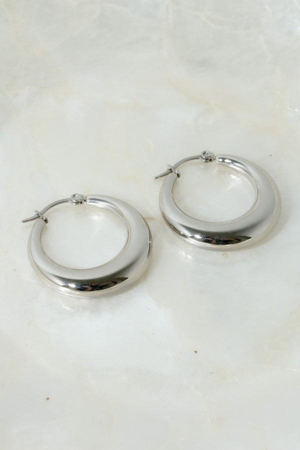 Silver Alessia Hoop Earrings
