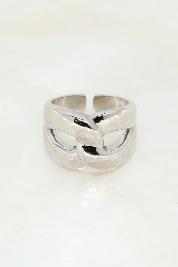 Silver Chunky Twist 925 Ring