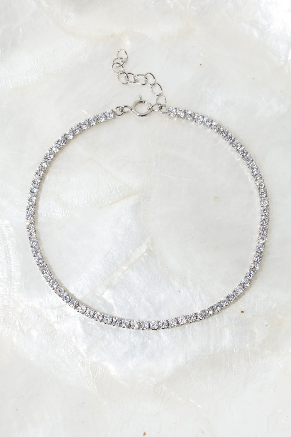 Silver Crystal Clear 925 Tennis Bracelet