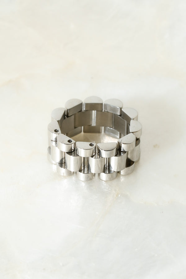 Silver Dextra Chain Ring