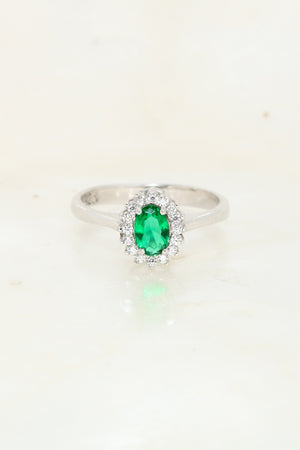 Home / Silver Emerald Sun 925 Ring