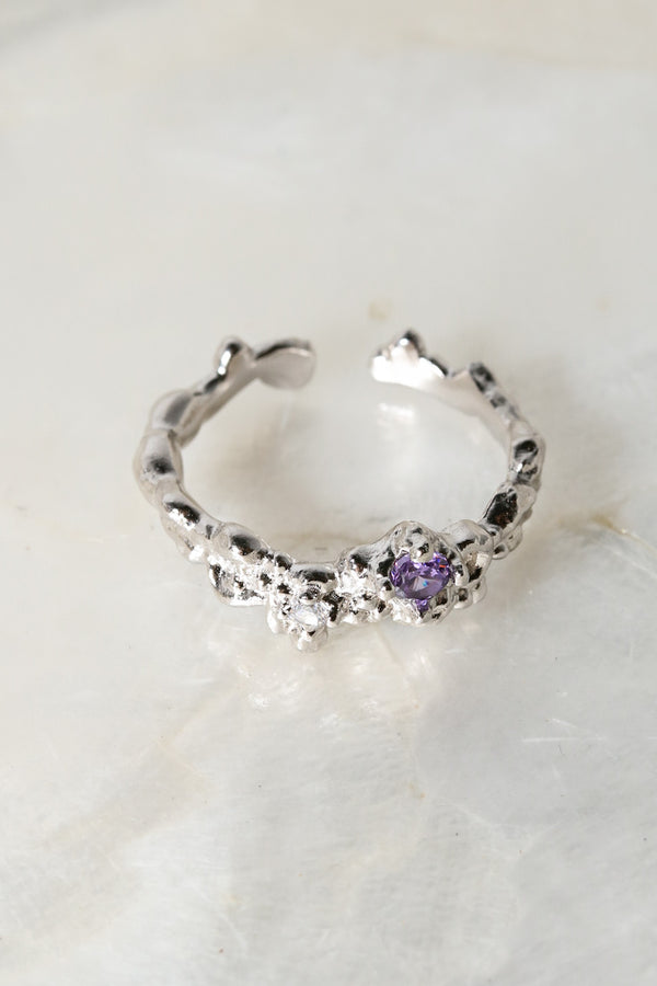 Silver Violet Orion 925 Ring