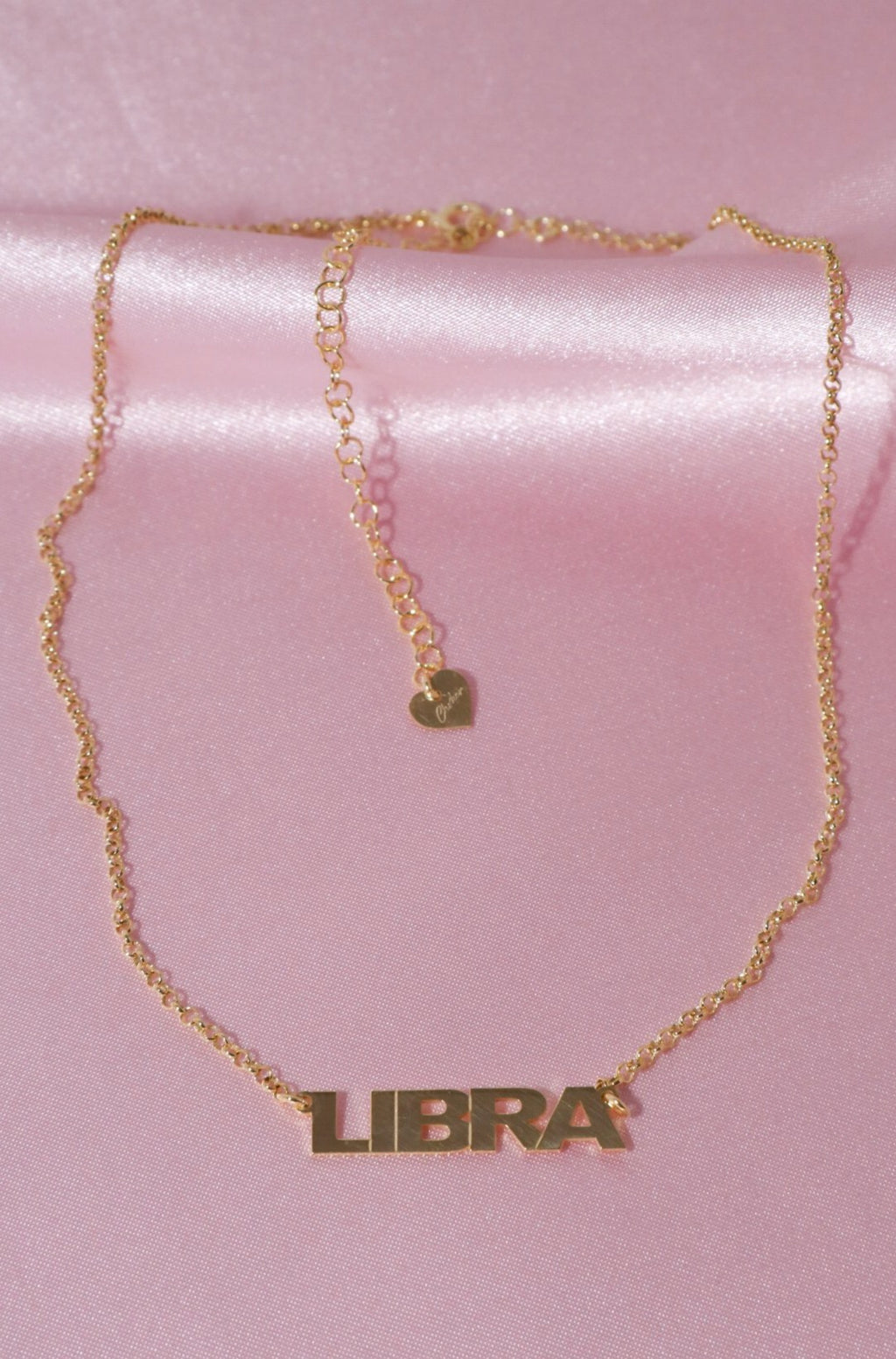 Zodiac Nameplate Vermeil Necklace-Chvker Jewelry