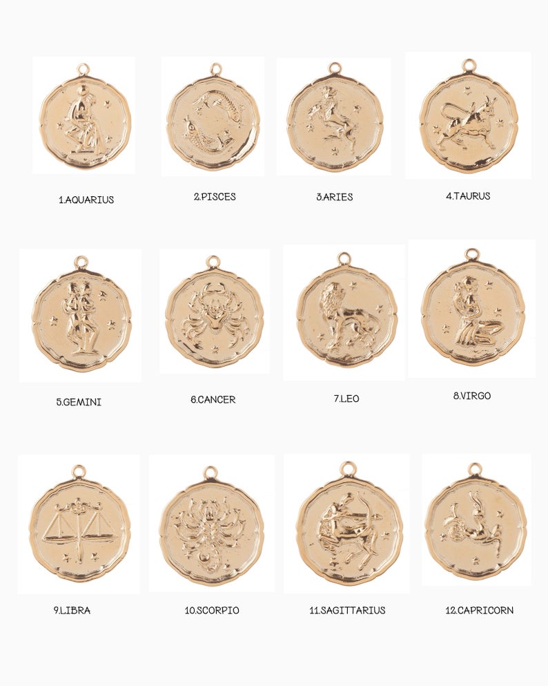 Zodiac Medallion Necklace-Chvker Jewelry