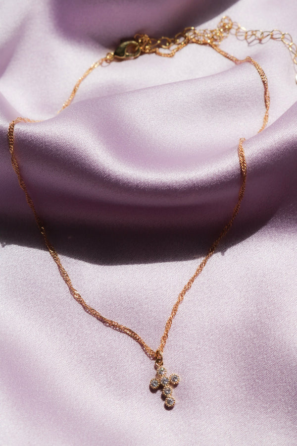 Trinity Cross Necklace-Chvker Jewelry