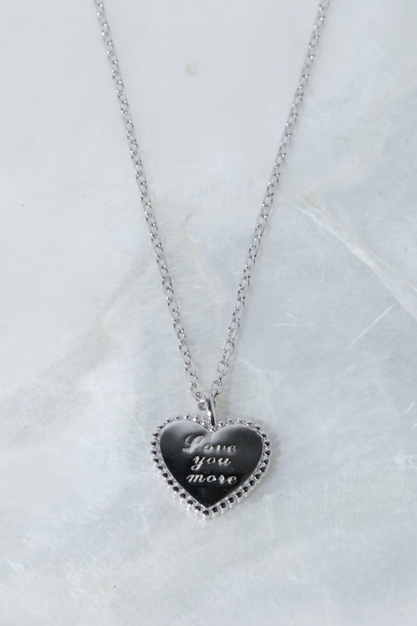 Silver Love You More 925 Necklace